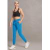 imageMAGCOMSEN Womens Hiking Pants Lightweight Quick Dry Waterproof Joggers with Pockets Athletic Travel Track CasualLake Blue