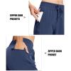 imageMAGCOMSEN Womens Hiking Pants Lightweight Quick Dry Waterproof Joggers with Pockets Athletic Travel Track CasualNavy