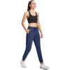 imageMAGCOMSEN Womens Hiking Pants Lightweight Quick Dry Waterproof Joggers with Pockets Athletic Travel Track CasualNavy