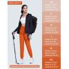 imageMAGCOMSEN Womens Hiking Pants Lightweight Quick Dry Waterproof Joggers with Pockets Athletic Travel Track CasualOrange