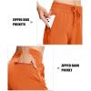 imageMAGCOMSEN Womens Hiking Pants Lightweight Quick Dry Waterproof Joggers with Pockets Athletic Travel Track CasualOrange