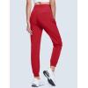 imageMAGCOMSEN Womens Hiking Pants Lightweight Quick Dry Waterproof Joggers with Pockets Athletic Travel Track CasualRose Red