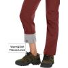 imageMAGCOMSEN Womens Fleece Lined Waterproof Insulated Softshell Pants Outdoor Snow Ski Pants Winter Warm Hiking PantsDark Orange