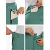 imageMAGCOMSEN Womens Fleece Lined Waterproof Insulated Softshell Pants Outdoor Snow Ski Pants Winter Warm Hiking PantsFern Green