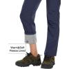 imageMAGCOMSEN Womens Fleece Lined Waterproof Insulated Softshell Pants Outdoor Snow Ski Pants Winter Warm Hiking PantsNavy