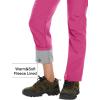 imageMAGCOMSEN Womens Fleece Lined Waterproof Insulated Softshell Pants Outdoor Snow Ski Pants Winter Warm Hiking PantsRose