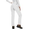 imageMAGCOMSEN Womens Fleece Lined Waterproof Insulated Softshell Pants Outdoor Snow Ski Pants Winter Warm Hiking PantsWhite