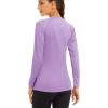 imageMAGCOMSEN Womens Long Sleeve Shirts UPF 50 Sun Protection Shirts for Hiking Fishing Workout Rash GuardLight Purple