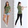 imageMAGCOMSEN Womens Short Sleeve Quick Dry TShirts Wicking Moisture Workout Athletic Running ShirtsArmy Green