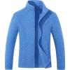 imageMAGCOMSEN Fleece Jacket Women Zip UP Lightweight Soft Polar Warm Winter Jackets for Women with Pockets Outdoor HikingSea Blue