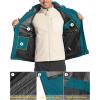imageMAGCOMSEN Mens Hooded Windproof Water Resistant Rain Jacket Windbreaker 5 Pockets for HikingFishingTravelLake Blue