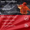 imageMAGCOMSEN Mens Winter Coats Ski Snow Rain Jackets Water Resistant with Hood Warm Fleece Parka Hiking Fishing WorkRed