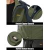 imageMAGCOMSEN Mens Winter Coats Water Resistant Ski Snow Jacket Warm Fleece Parka Raincoats With MultiPocketsGreen