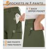 imageMAGCOMSEN Womens Fleece Lined Hiking Pants Waterproof Insulated Outdoor Snow Ski Pants Warm Winter Softshell PantsArmy Green