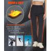 imageMAGCOMSEN Womens Fleece Lined Hiking Pants Waterproof Insulated Outdoor Snow Ski Pants Warm Winter Softshell PantsBlack