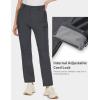 imageMAGCOMSEN Womens Fleece Lined Hiking Pants Waterproof Insulated Outdoor Snow Ski Pants Warm Winter Softshell PantsDark Grey