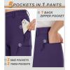 imageMAGCOMSEN Womens Fleece Lined Hiking Pants Waterproof Insulated Outdoor Snow Ski Pants Warm Winter Softshell PantsDark Purple