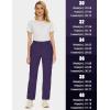 imageMAGCOMSEN Womens Fleece Lined Hiking Pants Waterproof Insulated Outdoor Snow Ski Pants Warm Winter Softshell PantsDark Purple