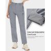 imageMAGCOMSEN Womens Fleece Lined Hiking Pants Waterproof Insulated Outdoor Snow Ski Pants Warm Winter Softshell PantsLight Grey