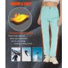 imageMAGCOMSEN Womens Fleece Lined Hiking Pants Waterproof Insulated Outdoor Snow Ski Pants Warm Winter Softshell PantsLight Lake Blue
