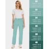 imageMAGCOMSEN Womens Fleece Lined Hiking Pants Waterproof Insulated Outdoor Snow Ski Pants Warm Winter Softshell PantsLight Lake Blue