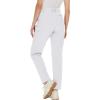imageMAGCOMSEN Womens Fleece Lined Hiking Pants Waterproof Insulated Outdoor Snow Ski Pants Warm Winter Softshell PantsWhite