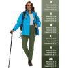 imageMAGCOMSEN Womens Fleece Lined Winter Hiking Waterproof Insulated Outdoor Snow Ski Softshell Pants for Cold WeatherArmy Green