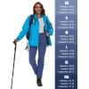 imageMAGCOMSEN Womens Fleece Lined Winter Hiking Waterproof Insulated Outdoor Snow Ski Softshell Pants for Cold WeatherBlue Grey