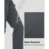 imageMAGCOMSEN Womens Fleece Lined Winter Hiking Waterproof Insulated Outdoor Snow Ski Softshell Pants for Cold WeatherDark Grey