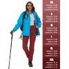 imageMAGCOMSEN Womens Fleece Lined Winter Hiking Waterproof Insulated Outdoor Snow Ski Softshell Pants for Cold WeatherDark Orange