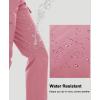 imageMAGCOMSEN Womens Fleece Lined Winter Hiking Waterproof Insulated Outdoor Snow Ski Softshell Pants for Cold WeatherGrey Pink