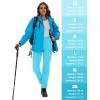 imageMAGCOMSEN Womens Fleece Lined Winter Hiking Waterproof Insulated Outdoor Snow Ski Softshell Pants for Cold WeatherIce Blue