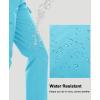 imageMAGCOMSEN Womens Fleece Lined Winter Hiking Waterproof Insulated Outdoor Snow Ski Softshell Pants for Cold WeatherIce Blue