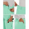 imageMAGCOMSEN Womens Fleece Lined Winter Hiking Waterproof Insulated Outdoor Snow Ski Softshell Pants for Cold WeatherLight Lake Blue