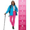 imageMAGCOMSEN Womens Fleece Lined Winter Hiking Waterproof Insulated Outdoor Snow Ski Softshell Pants for Cold WeatherRose