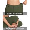 imageMAGCOMSEN Womens Hiking Pants Cargo Capris Lightweight Stretch Water Resistant Joggers with 5 Pockets for OutdoorArmy Green