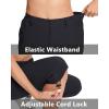 imageMAGCOMSEN Womens Hiking Pants Cargo Capris Lightweight Stretch Water Resistant Joggers with 5 Pockets for OutdoorBlack