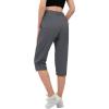 imageMAGCOMSEN Womens Hiking Pants Cargo Capris Lightweight Stretch Water Resistant Joggers with 5 Pockets for OutdoorDark Grey
