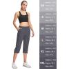 imageMAGCOMSEN Womens Hiking Pants Cargo Capris Lightweight Stretch Water Resistant Joggers with 5 Pockets for OutdoorDark Grey