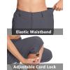 imageMAGCOMSEN Womens Hiking Pants Cargo Capris Lightweight Stretch Water Resistant Joggers with 5 Pockets for OutdoorDark Grey