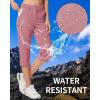imageMAGCOMSEN Womens Hiking Pants Cargo Capris Lightweight Stretch Water Resistant Joggers with 5 Pockets for OutdoorGrey Pink