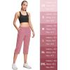 imageMAGCOMSEN Womens Hiking Pants Cargo Capris Lightweight Stretch Water Resistant Joggers with 5 Pockets for OutdoorGrey Pink
