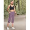 imageMAGCOMSEN Womens Hiking Pants Cargo Capris Lightweight Stretch Water Resistant Joggers with 5 Pockets for OutdoorLotus Pink