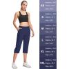 imageMAGCOMSEN Womens Hiking Pants Cargo Capris Lightweight Stretch Water Resistant Joggers with 5 Pockets for OutdoorNavy