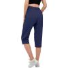 imageMAGCOMSEN Womens Hiking Pants Cargo Capris Lightweight Stretch Water Resistant Joggers with 5 Pockets for OutdoorNavy
