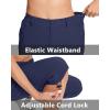 imageMAGCOMSEN Womens Hiking Pants Cargo Capris Lightweight Stretch Water Resistant Joggers with 5 Pockets for OutdoorNavy