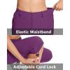 imageMAGCOMSEN Womens Hiking Pants Cargo Capris Lightweight Stretch Water Resistant Joggers with 5 Pockets for OutdoorPurple Red