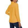 imageMAGCOMSEN Womens Quarter Zip Pullover Polar Fleece Sweatshirts Lightweight StandCollar Jacket Warm TopsGinger