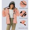 imageMAGCOMSEN Womens Ski Jacket Waterproof Insulated Snow Jacket Warm Windproof Winter Coats with Hood Fleece Lined JacketApricot