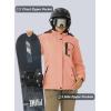 imageMAGCOMSEN Womens Ski Jacket Waterproof Insulated Snow Jacket Warm Windproof Winter Coats with Hood Fleece Lined JacketApricot